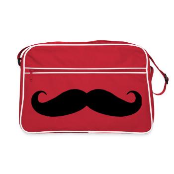 Mustache - Retro Bag - red/white - Front