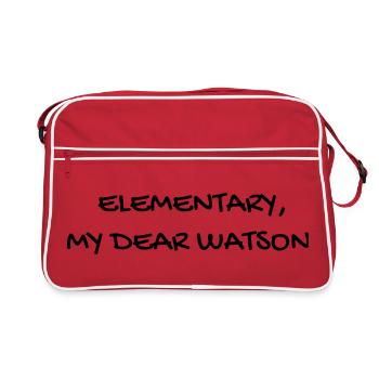 Cinema - Quotes - Film - Citations - Zitat - Humor - Retro Bag - red/white - Front