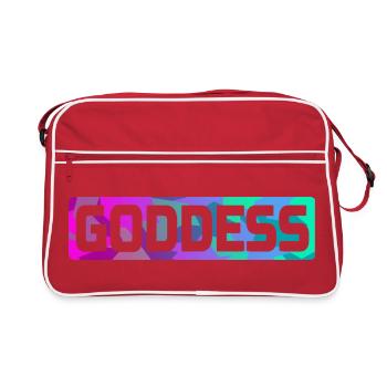 DÉESSE - Sac Retro - rouge/blanc - Devant