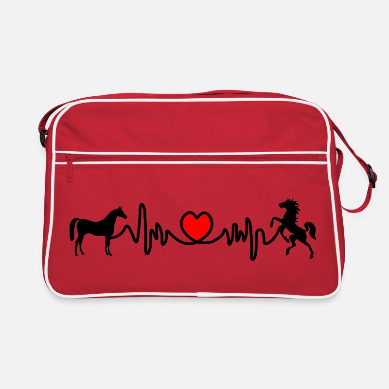 Herzfrequenz reiten Retro Tasche