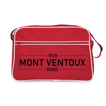 Mont Ventoux Premium Black - Retro Tasche - Rot/Weiß - Vorne
