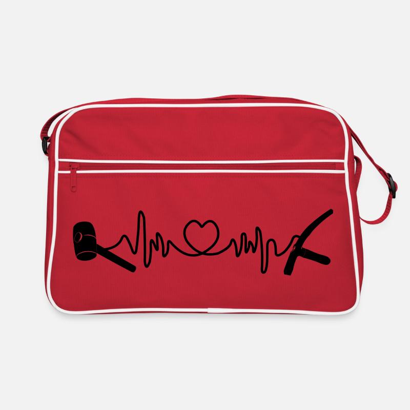 Pflaster-Cardio-Hartschlag Retro Tasche