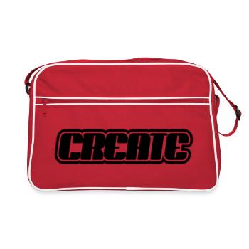 Create Lettering - Retro Bag - red/white - Front