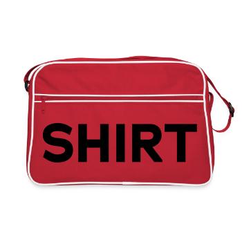 SHIRT SHIT Shirt Brand Brand Shirt Typo Typography - Retro Bag - red/white - Front