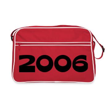 2006 Birthday Template Personalize Design - Retro Bag - red/white - Front