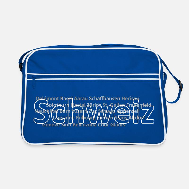 Schweizer Städte Schweiz Retro Tasche