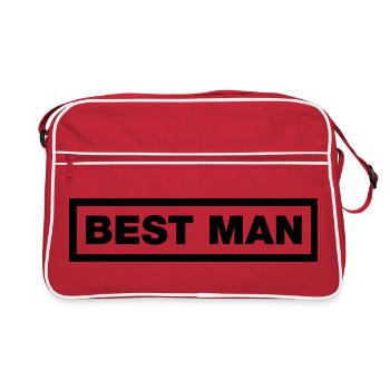 Best Man Element Top (Bachelor Party MC Rocker Cowl Design) - Retro Bag - red/white - Front