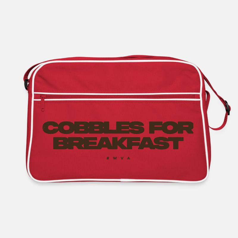 cobbles for breakfast Retro Bag