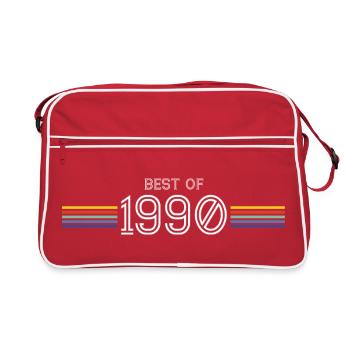 Best Of 1990 T-Shirt Cadeau Humour - Sac Retro - rouge/blanc - Devant