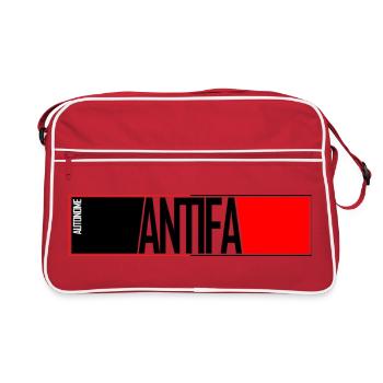 Antifa autonome - Sac Retro - rouge/blanc - Devant