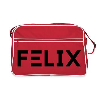 First name Felix - Retro Bag - red/white - Front