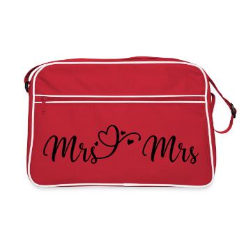 Mrs & Mrs Herz Design pour les mariages lesbiens - Sac Retro - rouge/blanc - Devant