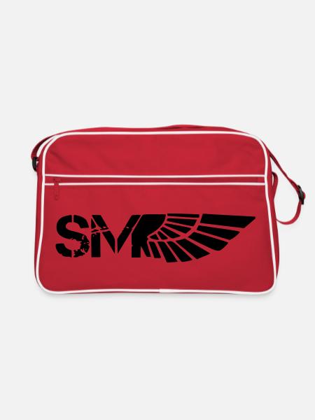 Supermoto - Sac Retro - rouge/blanc - Devant