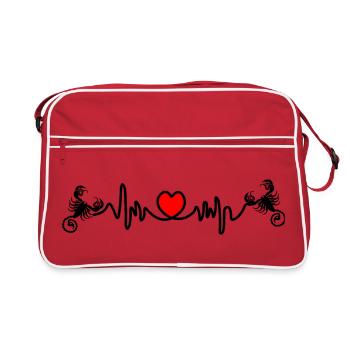 Fréquence cardiaque cardio Scorpion Scorpion - Sac Retro - rouge/blanc - Devant