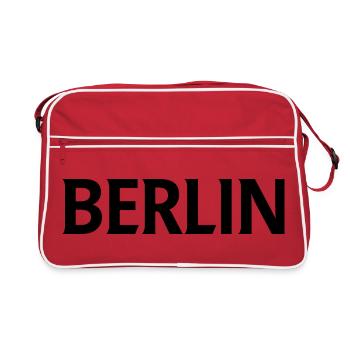 Berlin - Retro Tasche - Rot/Weiß - Vorne