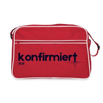 Confirmation 2026 – Gift I Modern Shirt - Retro Bag - red/white - Front