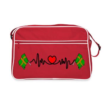 Battement de cœur ambulant de Nimègue - Sac Retro - rouge/blanc - Devant