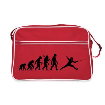 Fechten Evolution für Fechter Fechtsport - Retro Tasche - Rot/Weiß - Vorne