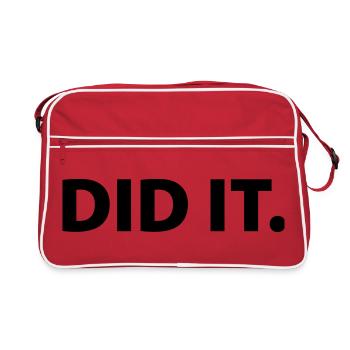 Did it - Retro Bag - red/white - Front