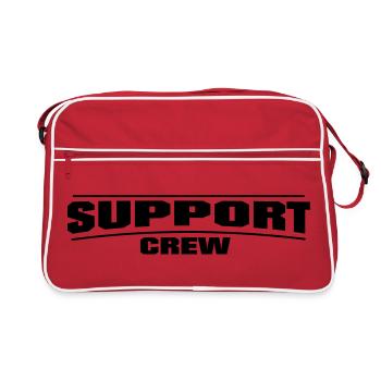 Support Crew - Retro Tasche - Rot/Weiß - Vorne