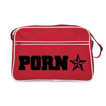porn star - Retro Bag - red/white - Front