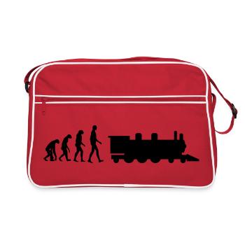 Eisenbahner / Eisenbahnen / Eisenbahn / Bahn - Retro Tasche - Rot/Weiß - Vorne
