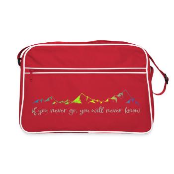 never go, never know - Retro Bag - red/white - Front