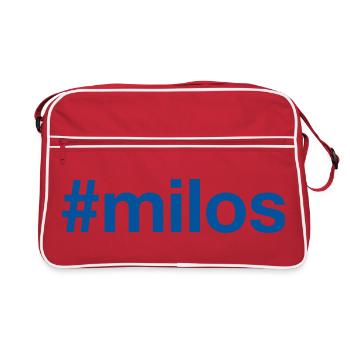 MILOS Grèce Griechenland Hashtag - Sac Retro - rouge/blanc - Devant