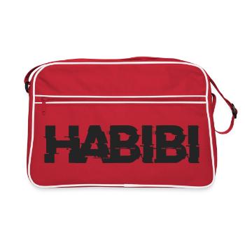 Lettrage Habibi - Sac Retro - rouge/blanc - Devant