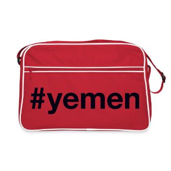 YEMEN Hashtag - Sac Retro - rouge/blanc - Devant