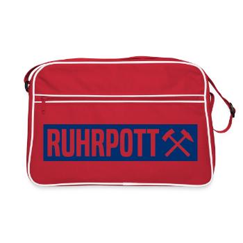 Ruhrpott - Ruhr Pott - Zeche - Zollverein - NRW - Retro Bag - red/white - Front