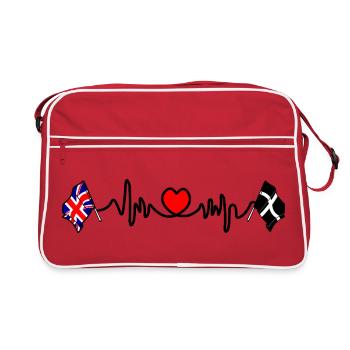 Cornouailles et Grande-Bretagne - Sac Retro - rouge/blanc - Devant