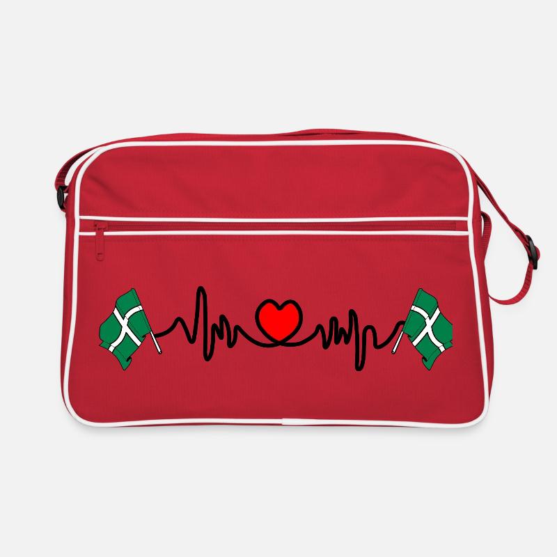 Devon Flag with Heartbeat Retro Bag