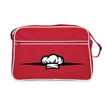 Chef's Hat Symbol Chef Line - Retro Bag - red/white - Front