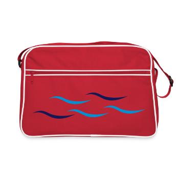 Ondes - Sac Retro - rouge/blanc - Devant