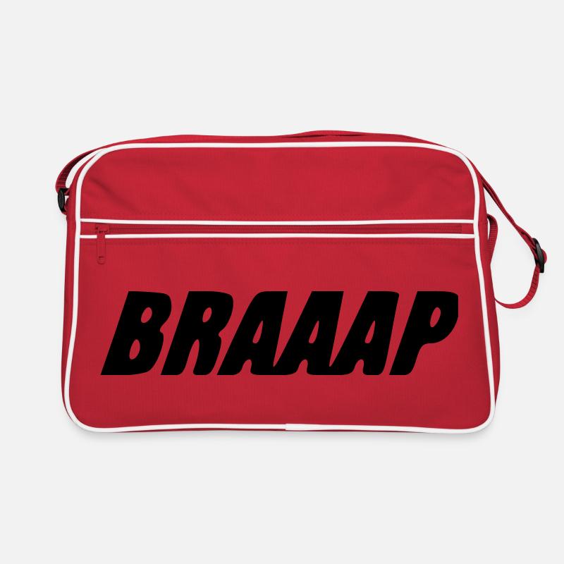 Le BRAAAP - Sac Retro - rouge/blanc