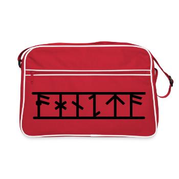 Agneta - Retro Tasche - Rot/Weiß - Vorne
