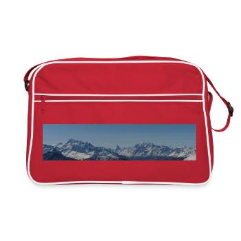 Matterhorn view - Retro Tasche - Rot/Weiß - Vorne