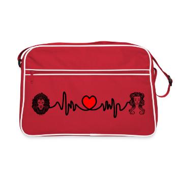 Heart rate cardio Leo Virgo - Retro Bag - red/white - Front