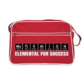 Motivation – Elemental for Success Periodic Table - Retro Bag - red/white - Front