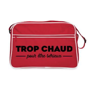 Trop Chaud Pour Etre Sérieux - Sac Retro - rouge/blanc - Devant