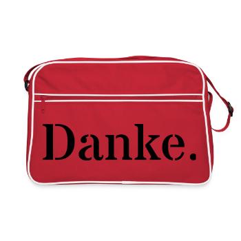 Danke - Retro Tasche - Rot/Weiß - Vorne