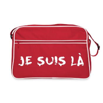 I am here - Retro Bag - red/white - Front