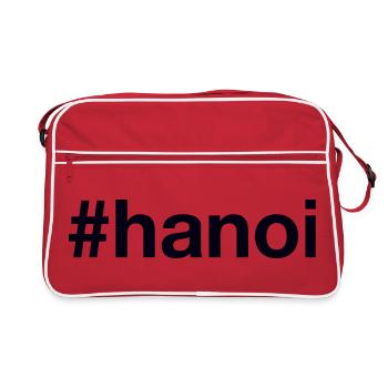 Hashtag Hanoï Vietnam - Sac Retro - rouge/blanc - Devant