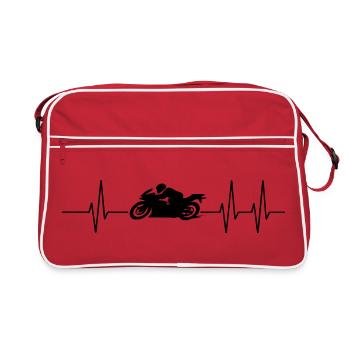 motocyclette - Sac Retro - rouge/blanc - Devant