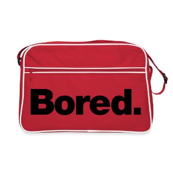Ennuyé - Sac Retro - rouge/blanc - Devant