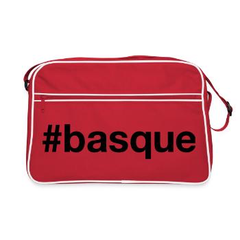 Pays Basque Basque Hashtag - Sac Retro - rouge/blanc - Devant