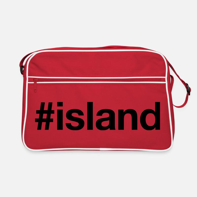 ISLAND Islande Hashtag Sac Retro
