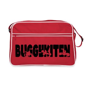 Buggykiten - Retro Tasche - Rot/Weiß - Vorne