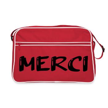 MERCI. MAÎTRESSE. MAÎTRE. MERCI MAÎTRESSE - Sac Retro - rouge/blanc - Devant